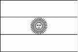 Argentina Flag Coloring Pages Flags Popular Printable Drawings Coloringhome Kids sketch template