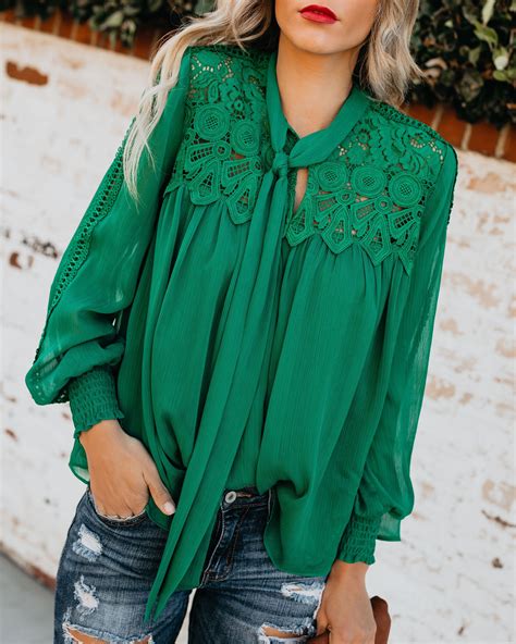 plaza lace peasant blouse kelly green vici green