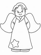 Coloring Angels Angel Printable Pages Boy Print Little Color Clipart Colouring Bible Sheets Gabriel Preschool Book Kids Christmas Cartoons Library sketch template