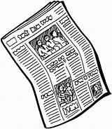 Newspaper Clipart Cliparting Krant Gif Examples Magazines Articles sketch template