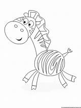 Coloring Pages Printable Kids Zebra Google sketch template