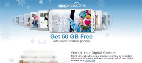 amazon offering gb  cloud storage  selected android phones