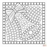 Coloring Mosaic Pages Roman Popular Heart Printable sketch template