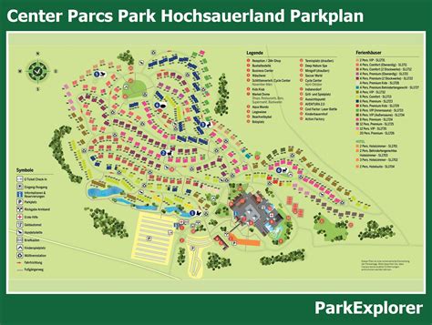 karte und lageplan von center parcs park hochsauerland parkexplorer