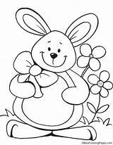 Easter Coloring Pages Happy Bunny Kids Color Rabbit Printable Colouring Painting Sign Bestcoloringpages Pintura Para Pascoa Coelho Colorear Face Dibujos sketch template