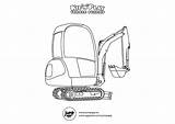 Excavator Printable Plow sketch template