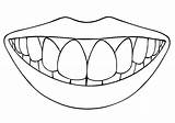 Mouth sketch template