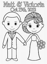 Coloring Wedding Pages Printable Couple Kids Sheets Color Print Colouring Activity Bride Book Weddings Clipart Groom Anniversary Getcolorings Personalized Template sketch template