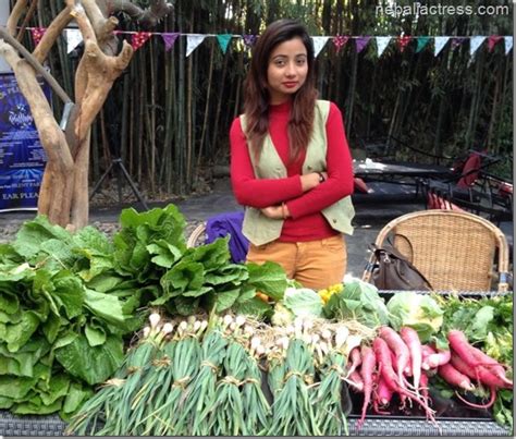 binita baral sells organic vegetables at trishara hotel