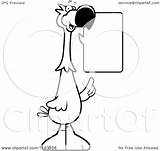 Dodo Bird Mascot Talking Cartoon Outlined Coloring Vector Thoman Cory Clipart Clipartmag Drawing Royalty sketch template