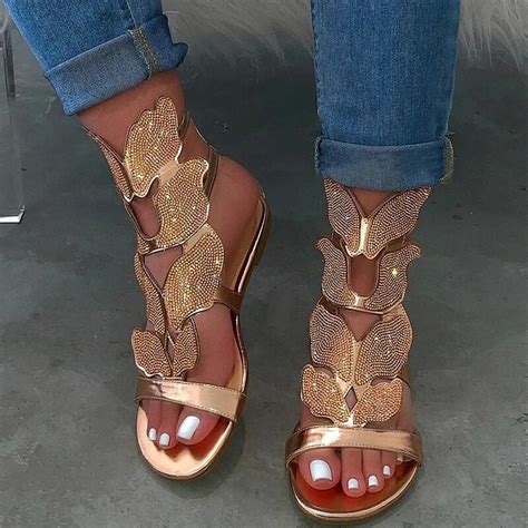 2020 new rhinestone women sandals spring summer soft slip non