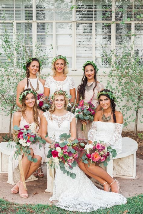 photo fridays bohemian garden wedding inspiration glamour and grace