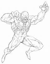 Coloring Pages Venom Agent sketch template