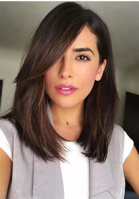 50 gorgeous side swept bangs hairstyles for every face shape