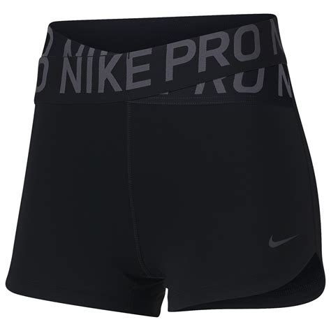 nike synthetic pro intertwist 3 inch shorts in black lyst