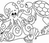 Sea Coloring Pages Under Seashell Colouring Life Printable Realistic Sheets Adults Getcolorings Print Seaweed Kids Color Colorings Getdrawings Shell sketch template