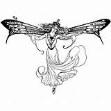 Fairies Mythical sketch template