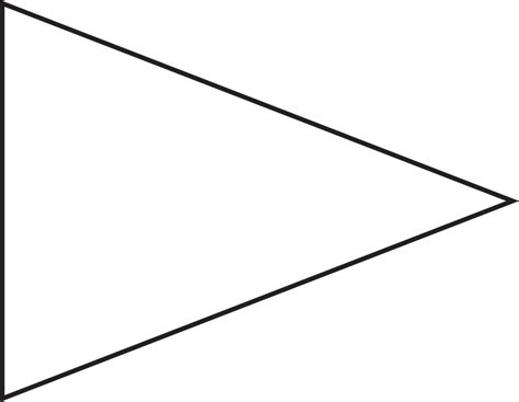 triangle template clipart