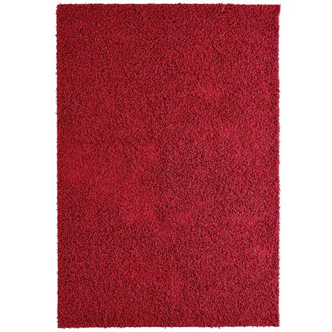 lanart rug carpette  pi   pi  poils longs rectangulaire rouge comfort home depot canada