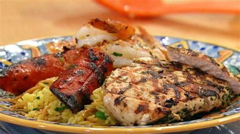 Spanish Mixed Grill With Rice Salad Rachael Ray Show