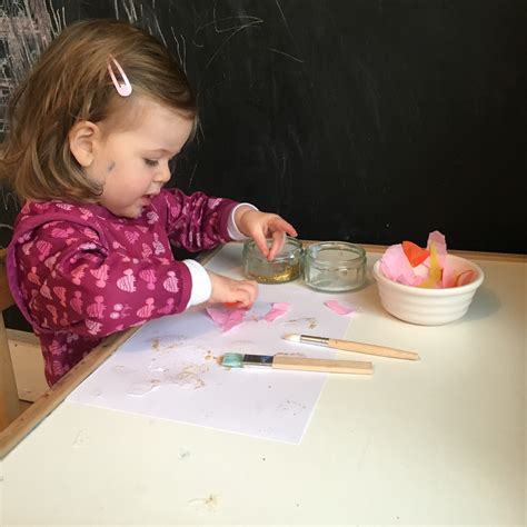 toddler craft pasting  beautiful childhood