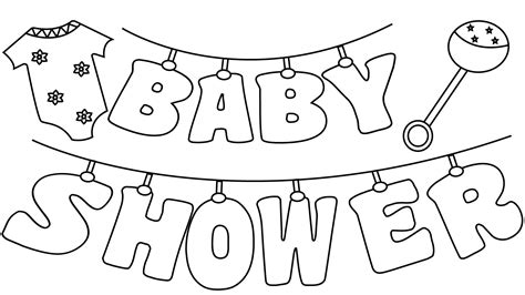baby shower coloring pages  baby shower printables baby shower