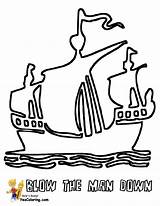 Pirate Ship Coloring Pages Clipartbest Seas High Clipart sketch template
