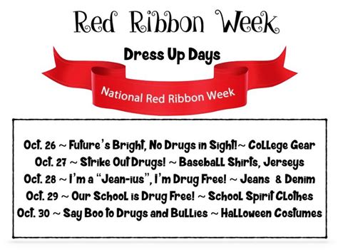 national red ribbon week theme images  pinterest drug