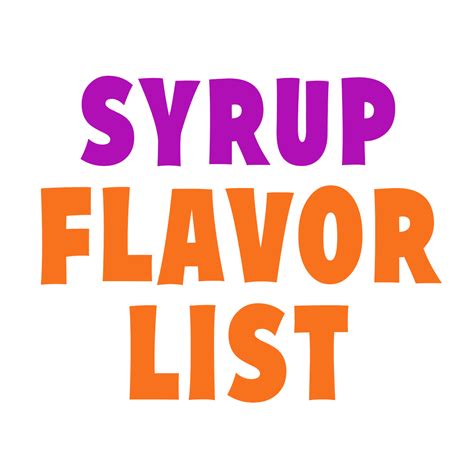 shaved ice flavor list descriptions