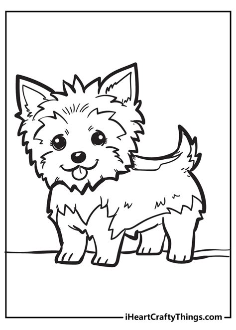 puppy coloring pages  heart crafty