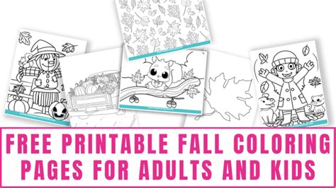 printable fall coloring pages  adults  kids laptrinhx news