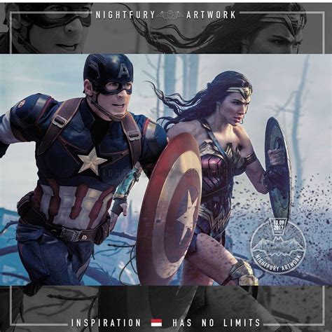 Captain America With Wonder Woman If Only This Movie Was Real Wonder