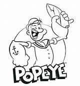 Popeye Picolour Sailorman Coloringareas sketch template