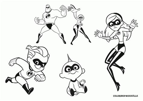 incredibles coloring pages  incredibles violet coloring