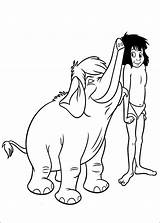 Dschungelbuch Ausmalbilder Ausdrucken Ausmalbilde Zeichnung Ausmalen Selva Mowgli Malvorlagen Hathi Färben sketch template