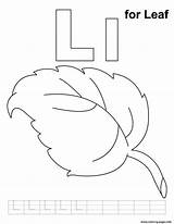Leaf Coloring Pages Alphabet Printable Letter Handwriting Practice Abc Kids Everfreecoloring Visit Print Color Worksheets Sheets Book Colouring sketch template