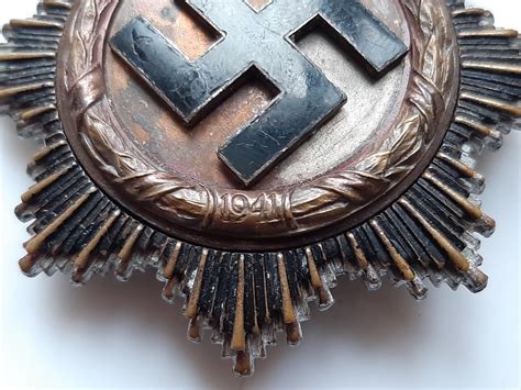 ww2 german nazi german cross in gold badge medal award no pin by 134