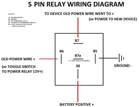 relay switch wiring diagram wiring diagram  schematics