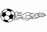 Soccer Ball Flames Flaming Clipart Drawing Easy Coloring Balls Fire Pages Draw Colouring Clip Fifa Cliparts Flame Cup Color Print sketch template