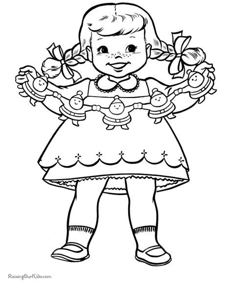 christmas decorations coloring page