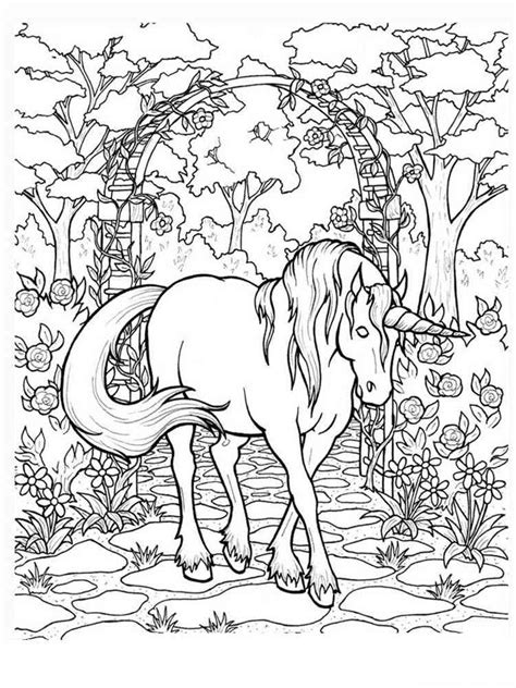 unicorn coloring pages  adults