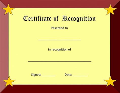 recognition certificate templates  teacher  students kiddo shel