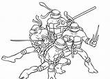 Coloring Ninja Turtles Pages Teenage Mutant Printable Kids Comments sketch template
