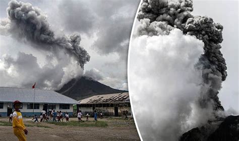 bali volcano update mount sinabung erupts as agung rumbles on