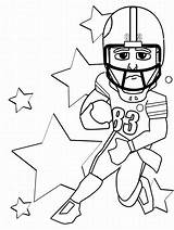 Coloring Football Pages Jersey Popular sketch template
