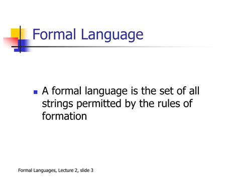 lecture  formal languages powerpoint
