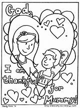 Coloring Thank God Pages Getdrawings Mom sketch template