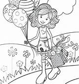 Coloring Pages Printable Girly Girl Color Getcolorings sketch template