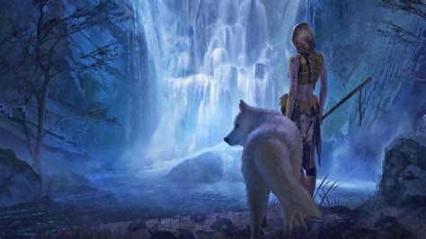 wolf girl wallpapers top  wolf girl backgrounds wallpaperaccess