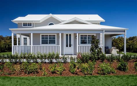 hamptons style home  facade  fit  rawson homes